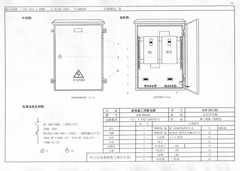 從變壓器到配電箱！臨時電源線連接和配電箱配置標準圖！